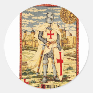 KNIGHTS TEMPLAR CLASSIC RONDE STICKER