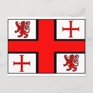 KNIGHTS TEMPLAR FLAG BRIEFKAART