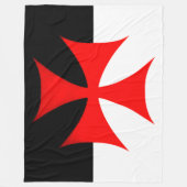 KNIGHTS TEMPLAR FLEECE DEKEN (Voorkant)