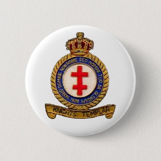 KNIGHTS TEMPLAR RONDE BUTTON 5,7 CM (Voorkant)