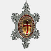 KNIGHTS TEMPLAR TIN SNEEUWVLOK ORNAMENT (Links)