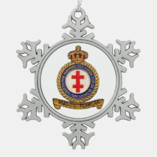 KNIGHTS TEMPLAR TIN SNEEUWVLOK ORNAMENT
