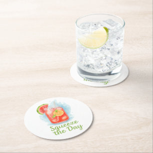 Knijp de dag - Waterverf Zomer Drink Onderzetter