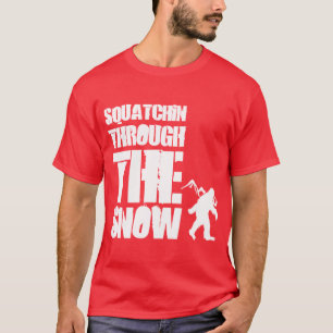 Knijp door de sneeuw t-shirt