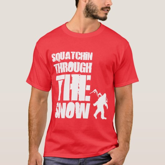 Knijp door de sneeuw t-shirt (Voorkant)