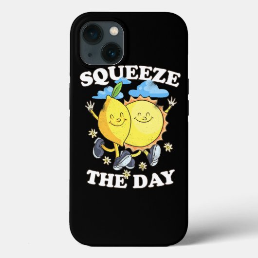 Knijp in de Dag Retro Pun Groovy Seize the Day Fun Case-Mate iPhone Case (Achterkant)