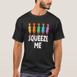 Knijp Me Rubber Kip Rubber Kuiken T-shirt