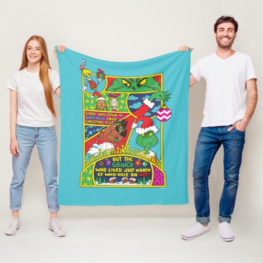 knijpen | Comic Graphic Fleece Deken (In situ)