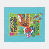 knijpen | Comic Graphic Fleece Deken (Voorkant (Horizontaal))