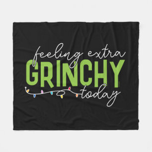 knijpen Extra grinchy voelen vandaag Fleece Deken