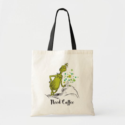 knijpen | Grappige behoefte aan koffie Tote Bag (Voorkant)