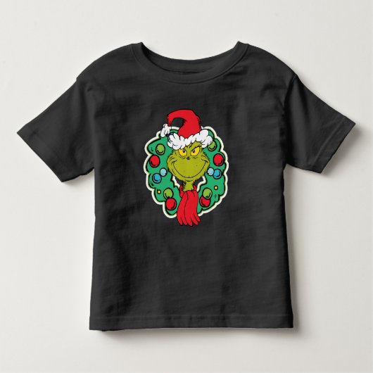 knijpen | Kerstvakantie krans Kinder Shirts (Voorkant)