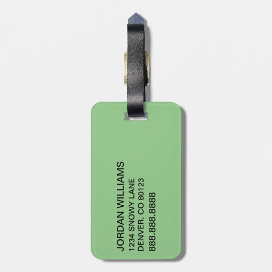 knijpen | Max Kerstkrans Bagagelabel (Achterkant verticaal)