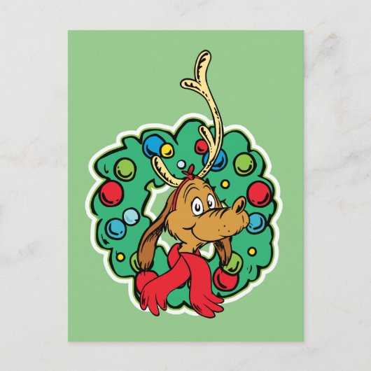 knijpen | Max Kerstkrans Briefkaart (Voorkant)