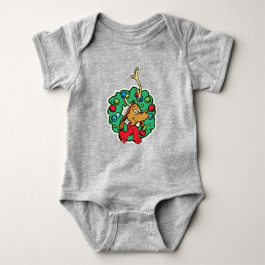 knijpen | Max Kerstkrans Romper (Voorkant)