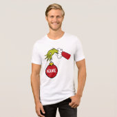 knijpen | Persoonlijke naam Tri-Blend Shirt (Voorkant volledig)