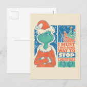 knijpen | Stop Christmas Graphic Briefkaart (Voorkant / Achterkant)