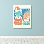 knijpen | Stop Christmas Graphic Canvas Afdruk (Insitu (Houten vloer))