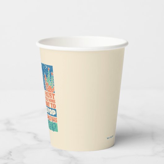 knijpen | Stop Christmas Graphic Papieren Bekers (Achterkant)