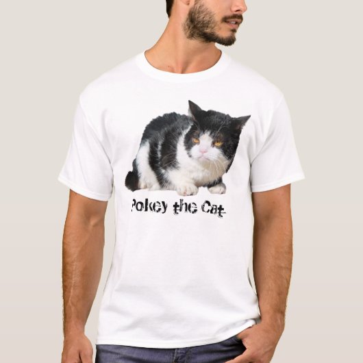 Knip de Kat - T-Shirt ( tekst) (Voorkant)