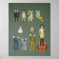Knip doll en kleren uit, eind jaren 20, begin jare