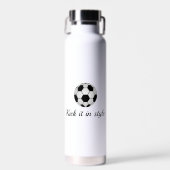 Knip het in Football flesje met stijl (32 oz) Waterfles (Voorkant)