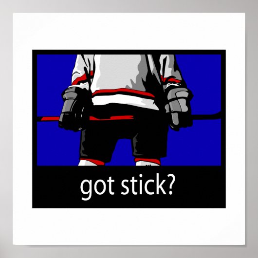Knip - Ice Hockey Player Poster (Voorkant)