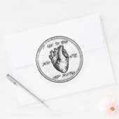 Knip me Open V2 Ronde Sticker (Envelop)