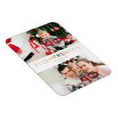 Knip Papier Effect Kerst Mis Foto Script Magneet (Rechterzijde)