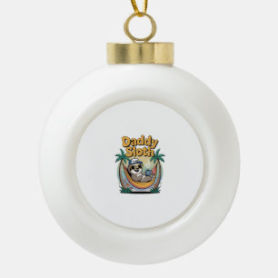 Knip Vader Luiaard Vader Keramische Bal Ornament