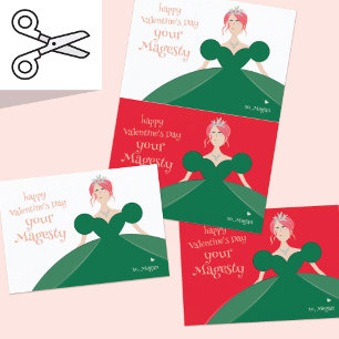Knipbare Pretty Princess Valentijns Kaart Paar