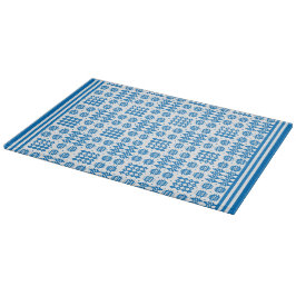 Knipbord: Welsh Tapestry Pattern, Bright Blue Snijplank