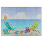 Knipinrichting voor elk strand (15 x 11 inch) snijplank (Voorkant)