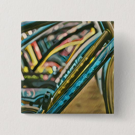 Knipkunst Vierkante Button 5,1 Cm (Voorkant)