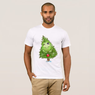 Knipogende Kerstboom Heren T-shirt