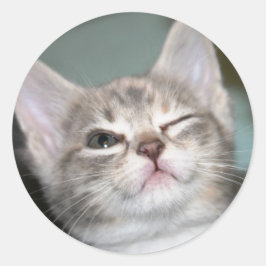 *knipoog* ronde sticker