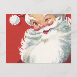 Knipoog van Santa Feestdagenkaart