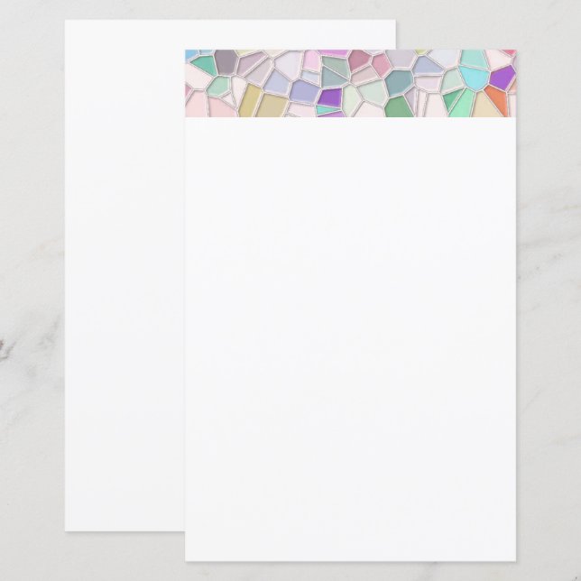 knippen Glazen Blocnote White (Voorkant / Achterkant)