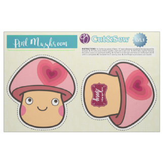 Knippen & Naaien Roze Paddenstoel - Easy DIY Proje Stof