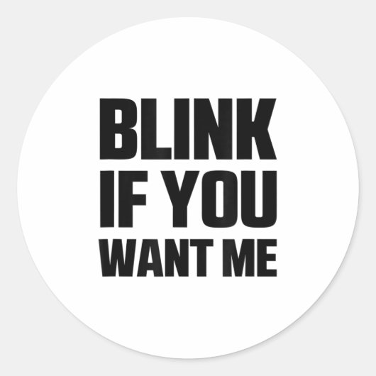 Knipper als je wilt dat ik grappige grafische cool ronde sticker (Voorkant)