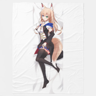 Knipper met dakimakura-deken voorzijde fleece deken