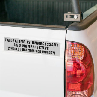 Knipperen is niet effectief en andere grote woorde bumpersticker