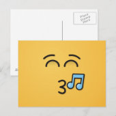 Knipperend gezicht met glimlachende ogen briefkaart (Voorkant / Achterkant)