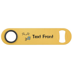 Knipperend gezicht met glimlachende ogen speed flessenopener