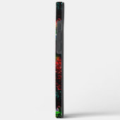 Knipperende kleurpatches onder donkere en mozaïeks Case-Mate iPhone case (Achterkant / Links)