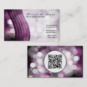 knipperende lichten met QR-code Visitekaartje (Voorkant / Achterkant)