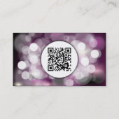 knipperende lichten met QR-code Visitekaartje (Achterkant)