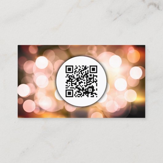 knipperende lichten met QR-code-Visitekaartje Visitekaartje (Achterkant)