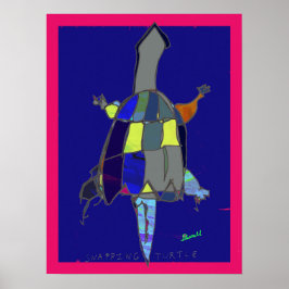 Knipturtle Kunstposter 18 x 24 Poster
