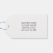 Knit à main avec amour, étiquette cadeau artisanal (Dos Horizontal)